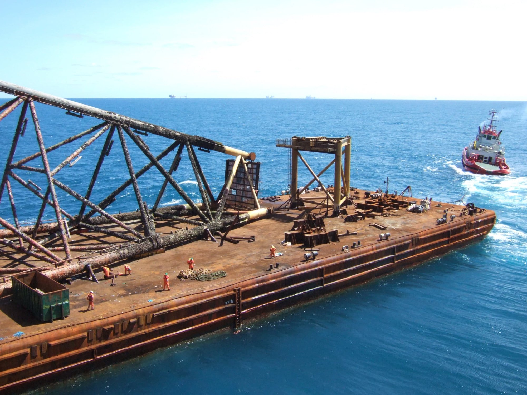 Decommissioning Image - boat in background