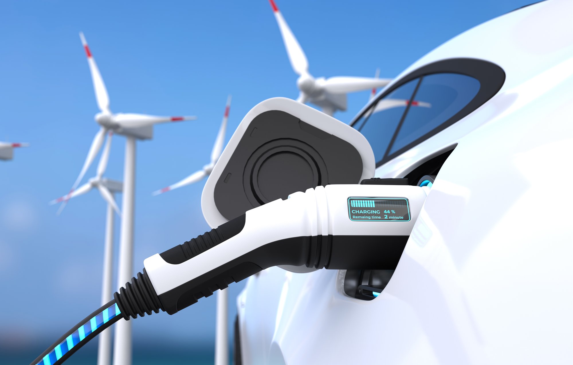 electric car power charging Image