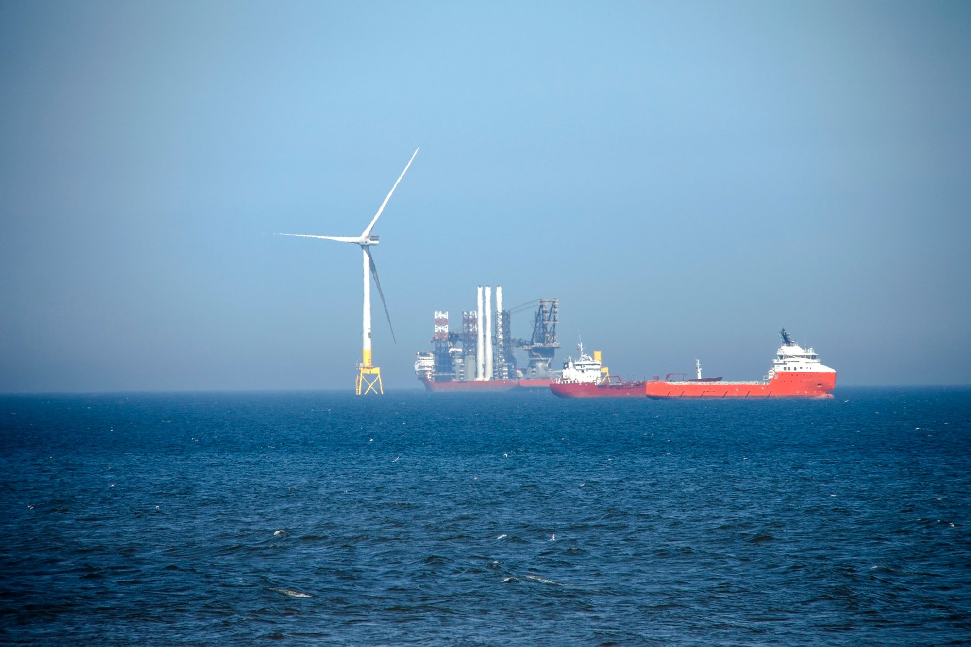Offshore Platform and Wind Turbine Image