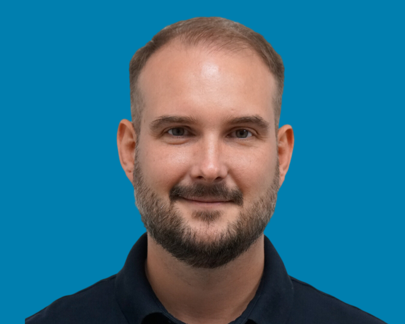 Sean Tucker (Blue background)